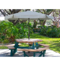 Fiberbuilt 7.5' Garden white Umbrella - Push Up