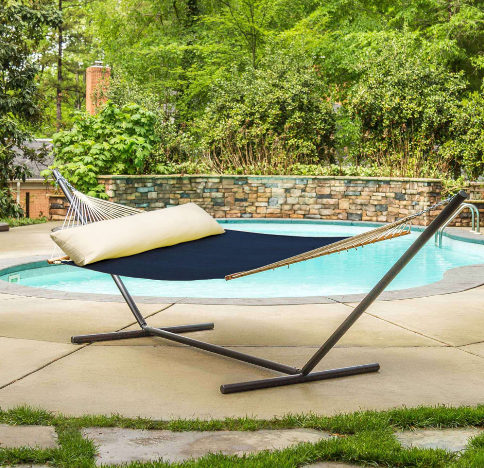 Large Pool Side Hammock Sunbrella Way Navy The Patio Galaxy