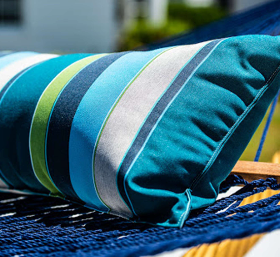 52" Long Hammock Pillow Sunbrella® Expand Calypso The Patio Galaxy