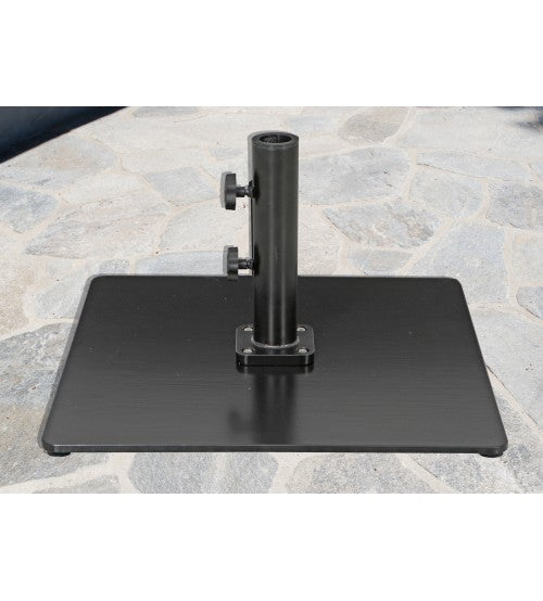 75lb patio umbrella base Galtech International 85 lb Steel Plate Commercial Umbrella Base Black