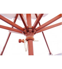 Galtech 121/221 - 7.5 FT Round Wood Café Market Umbrella With 8 Ribs