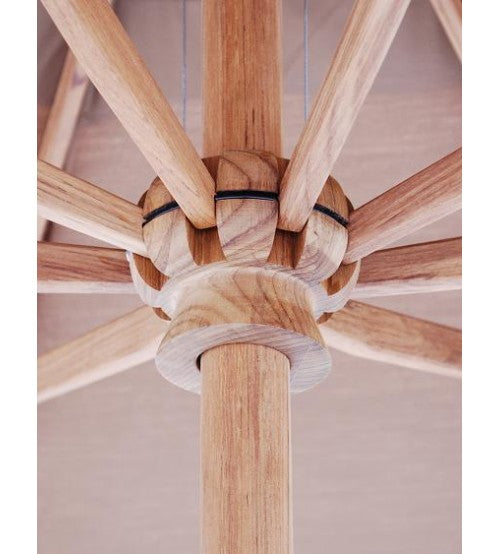 best teak patio umbrella Galtech 11' Teak Market Umbrella