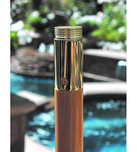Galtech 121/221 - 7.5 FT Round Wood Café Market Umbrella Pole