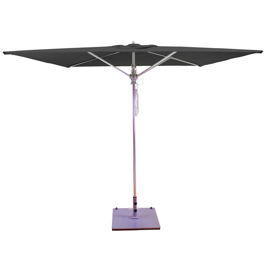 Galtech 782 8x8' Commercial Manual Lift Umbrella, Natural