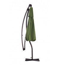 9' Offset Round green Umbrella - Polyester Pacifica Fabric