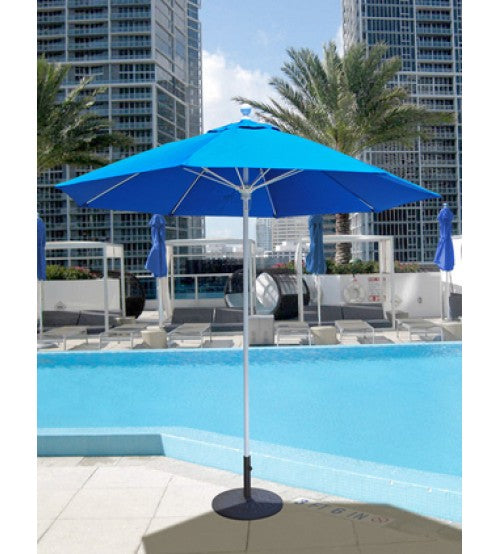 blue rectangle patio umbrella Galtech 735