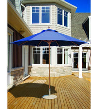 Galtech 532 -  Blue 9 FT Teak Market Umbrella