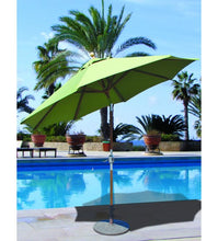 Galtech 537 -Parrot Green 9 FT Teak Market Umbrella
