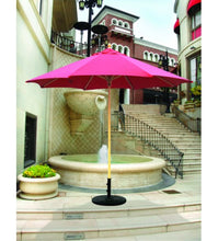 Galtech 136 - Burgundy 9 FT Commercial Wood Market Umbrella