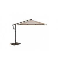 10' Octagon Cantilever Air White Umbrella - O'bravia Polyester Fabric