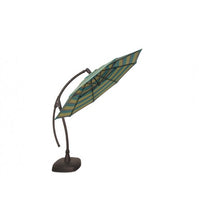 11'Octagon Cantilever Umbrella Replacement Canopy  Green Yellow Combo