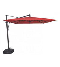 10' Cantilever Orange Umbrella - O'Bravia Polyester Fabric Side view
