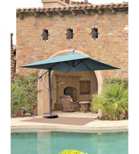Galtech 897 - 10x10 FT Square Cantilever Patio Umbrella W/ Base