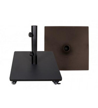 Treasure Garden 120 LBS Steel Base - Square With Casters