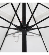 Round 7.5' All Fiberglass Umbrella With Conopy