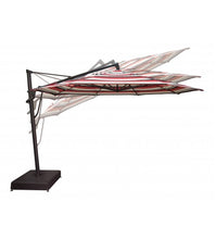 Treasure Garden 13' Cantilever tilt Umbrella Side view
