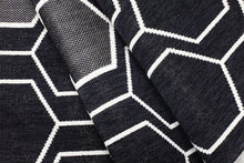 Outdoor Rug By Treasure Garden - Geo Black