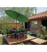 TREASURE GARDEN 10' SHANGHAI COLLAR TILT ROUND GREEN UMBRELLA