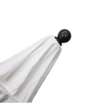Venture Series 6' Square Fiberglass Commercial Grade White Folded Umbrella