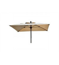 Fiberbuilt Lucaya 7.5' Square Pulley Aluminum Sand Color Umbrella