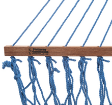 Single Coastal Blue Duracord Rope Hammock