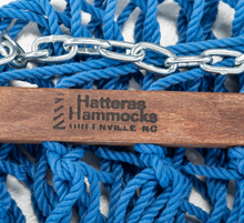 Single Coastal Blue Duracord Rope Hammock
