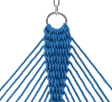Single Coastal Blue Duracord Rope Hammock