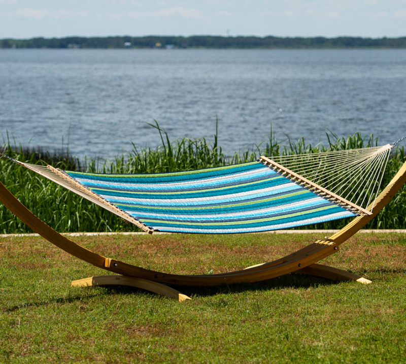 Hatteras Hammocks Large Quilted Fabric Hammock Sunbrella Expanded Ca The Patio Galaxy