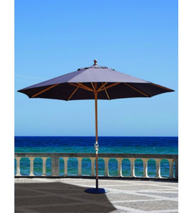 Galtech 587TK 11' Crank Teak Umbrella, Teak