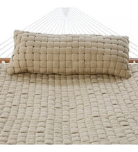 Soft Weave Deluxe Hammock Pillow - Antique Beige With Top-pillow