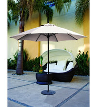 Galtech 725 - 7.5 FT Commercial Patio White Umbrella Fiberglass Ribs