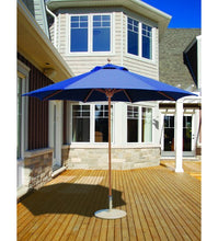 Galtech 9' Teak Blue Market Umbrella