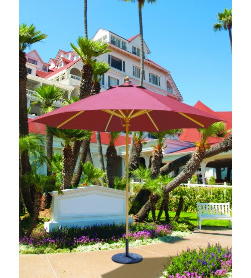 galtech 9-ft rotational tilt wood sunbrella patio umbrella Galtech 131