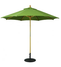 Galtech 131 - Parrot Green 9 FT Wood Market Umbrella
