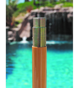 Galtech 9' Wood Market Umbrella Pole With Pulley Lift 
