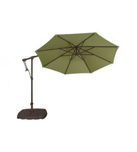 10' Octagon Cantilever Parrot green Umbrella Sunbrella Or Outdura Fabrics 
