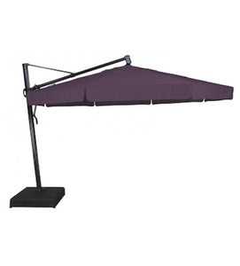  11' Purple Color Octagon Cantilever Umbrella O'bravia Fabric