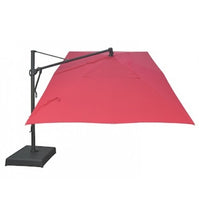 Treasure Garden 10' X 13' Cantilever Umbrella with stand Side view