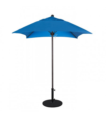 Venture Series 6' Square Fiberglass Commercial Grade Pacific Blue Umbrella