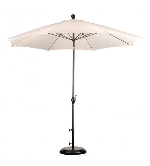 Sunline 9' Fiberglass Market White Umbrella - Polyester