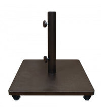Treasure Garden 120 LBS Steel Base - Square With Casters Bronze