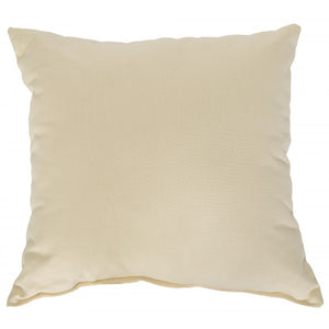 Sunbrella 18"X18" Square Throw Pillow - Linen Silver
