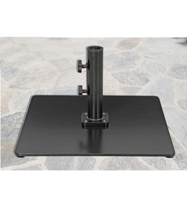 60 lb patio umbrella base Galtech 60 LBS Square Commercial Umbrella Base