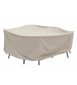 Treasure Garden Protective Furniture Cover - 60" Round Table And Chairs W/8 Ties, Elastic & Spring Cinch Lock (No Hole)