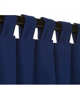 Sunbrella Outdoor Curtain With Tabs - True Blue