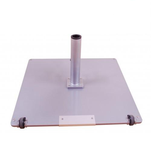 60 lb patio umbrella base Galtech 95 lb Steel Plate Commercial Umbrella Base, Silver