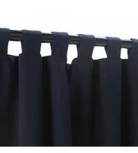 Sunbrella Outdoor Curtain With Tabs - Navy