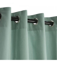 Sunbrella Outdoor Curtain With Nickel Grommets - Spectrum Mist