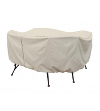 Treasure Garden Protective Furniture Cover - 48" Round Table And Chairs W/4 Ties, Velcro Closure, Elastic & Spring Cinch Lock