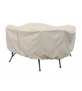 Treasure Garden Protective Furniture Cover - 54" Round Table And Chairs W/6 Ties, Velcro Closure, Elastic & Spring Cinch Lock